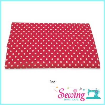 FABRIC POKKA DOT- RED 110X50CM - NCC/0320666061
